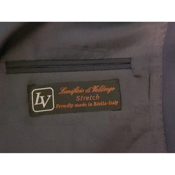 Roberto Villini Mens Wool Blend Blazer Jacket 42L Gray 3-Button SK Famous Brands - Picture 6 of 7